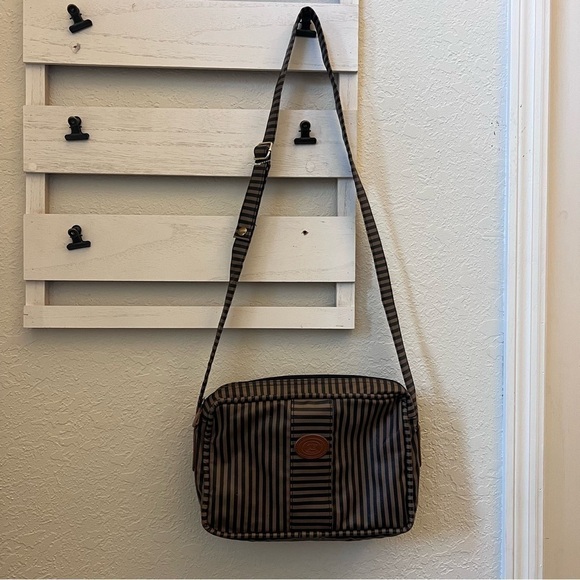 Vintage Allen Edwards Leather Trim Purse - Picture 8 of 14